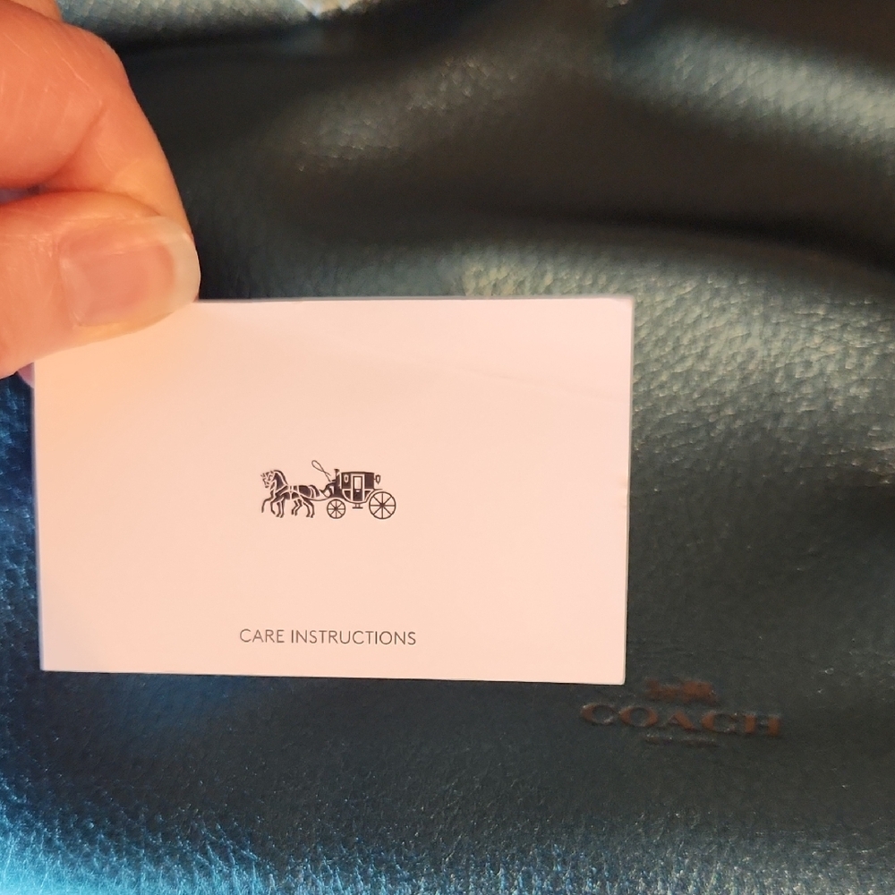 Coach Viridian Metalic Teal Derby Tote - Picture 8 of 15